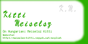 kitti meiselsz business card